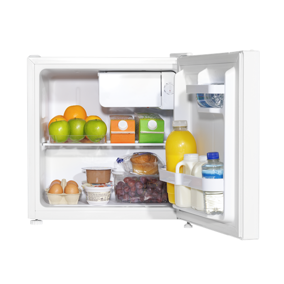 Baridi Tabletop Fridge with Ice Box, 46L Capacity, Adjustable Thermostat - White - SE-DH256