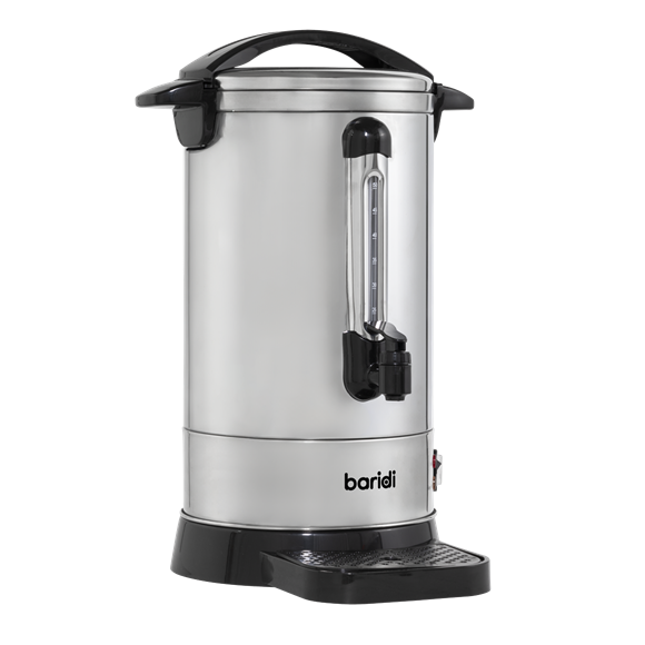 Baridi Hot Water Boiler/Tea Urn 10L Capacity, Stainless Steel - SE-DH269
