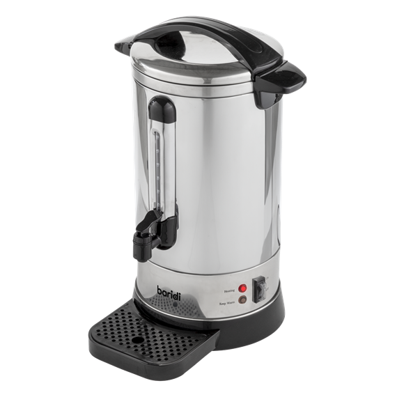 Baridi Hot Water Boiler/Tea Urn 10L Capacity, Stainless Steel - SE-DH269