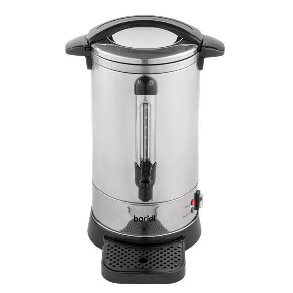 Baridi Hot Water Boiler/Tea Urn 10L Capacity, Stainless Steel - SE-DH269