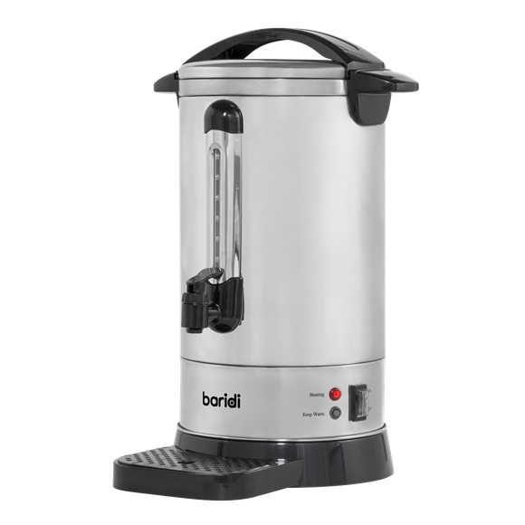 Baridi Hot Water Boiler/Tea Urn 10L Capacity, Stainless Steel - SE-DH269
