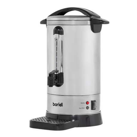 Baridi Hot Water Boiler/Tea Urn 10L Capacity, Stainless Steel - SE-DH269