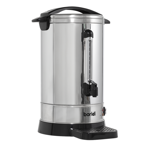 Baridi Hot Water Boiler, Tea Urn, 20L Capacity, Stainless Steel - SE-DH270