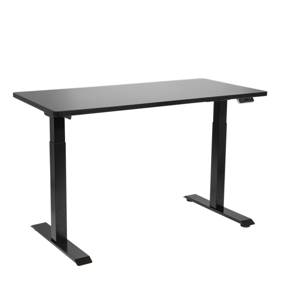 Sealey | Dellonda Black Electric Height Adjustable Standing Desk, 1400 x 700mm Dual Motor 100kg - DH34