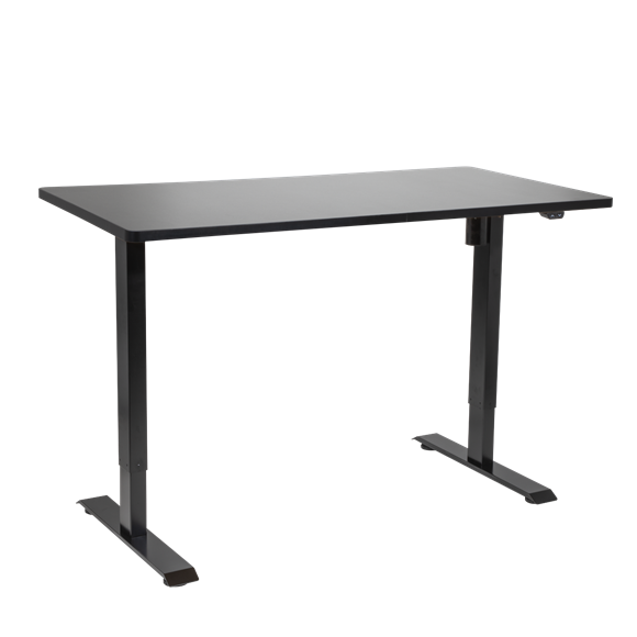 Sealey | Dellonda Single Motor Ultra-Quiet Adjustable-Height Electric Sit/Stand Desk - Black Desktop - DH38