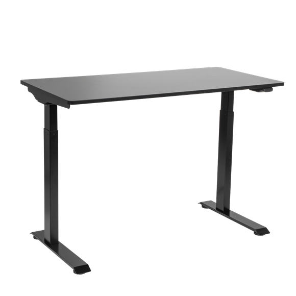 Sealey | Dellonda Single Motor Ultra-Quiet Adjustable-Height Electric Sit/Stand Desk - Black Desktop - DH55