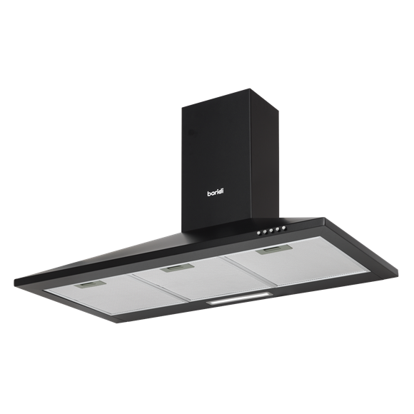 Baridi Cooker Hood, Chimney Style with Carbon Filters 90cm - Black - SE-DH59