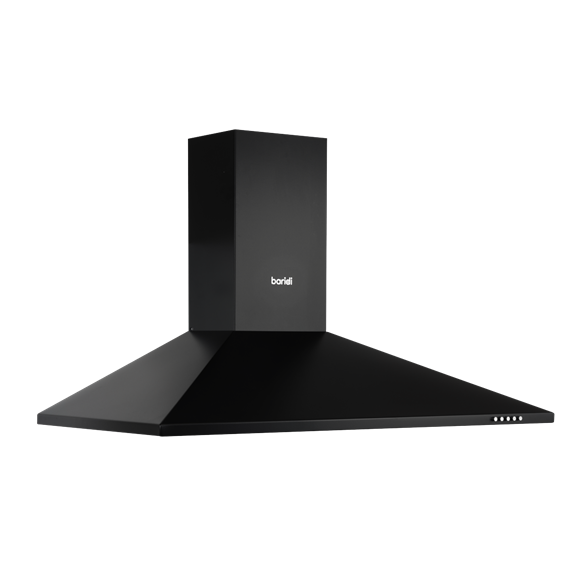 Baridi Cooker Hood, Chimney Style with Carbon Filters 90cm - Black - SE-DH59