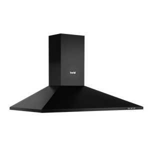 Baridi Cooker Hood, Chimney Style with Carbon Filters 90cm - Black - SE-DH59