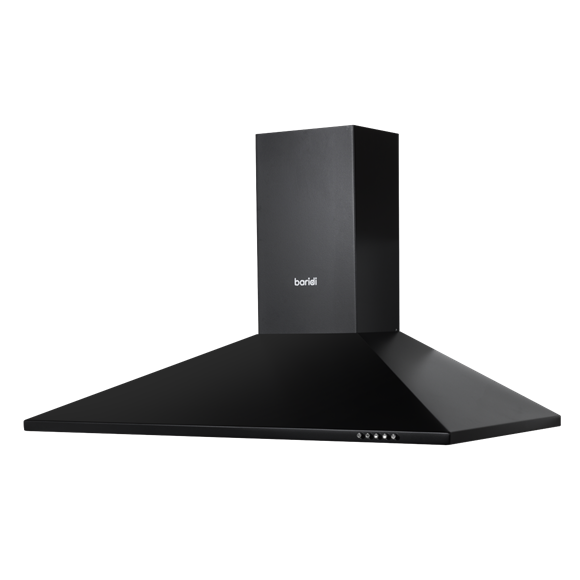 Baridi Cooker Hood, Chimney Style with Carbon Filters 90cm - Black - SE-DH59