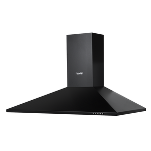 Baridi Cooker Hood, Chimney Style with Carbon Filters 90cm - Black - SE-DH59