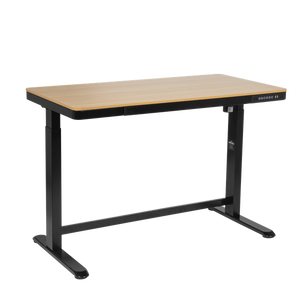 Sealey | Dellonda Single Motor Ultra-Quiet Electric Desk with Control Panel, USB Port & Drawer - Oak Desktop - DH65