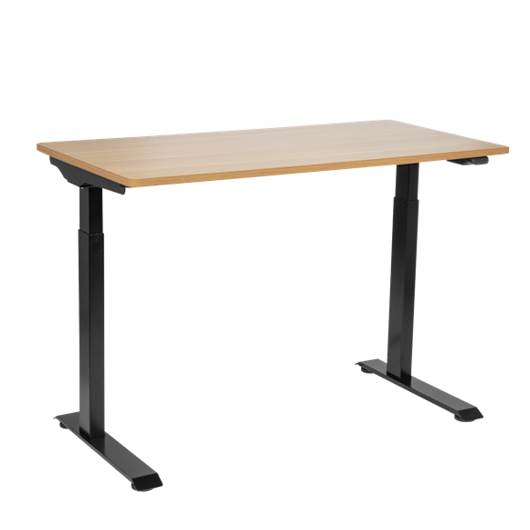 Sealey | Dellonda Single Motor Ultra-Quiet Adjustable-Height Electric Sit/Stand Desk - Oak Desktop - DH66