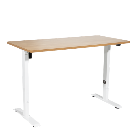 Sealey | Dellonda Single Motor Ultra-Quiet Adjustable-Height Electric Sit/Stand Desk - Oak Desktop - DH68