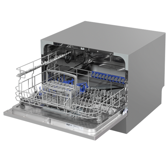 Sealey | Baridi Tabletop Dishwasher 6 Place Settings 6.5L Capacity - Silver - DH84