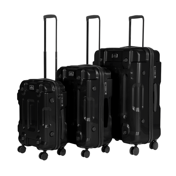 Sealey | Dellonda Lightweight ABS Luggage Set 3pc - Black - DL10