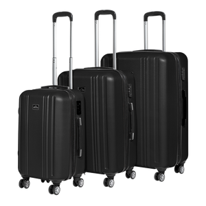 Sealey | Dellonda Lightweight ABS Luggage Set with TSA Lock - Black - DL11