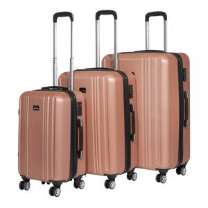 Sealey | Dellonda Lightweight ABS Luggage Set with TSA Lock - Rose Gold - DL125