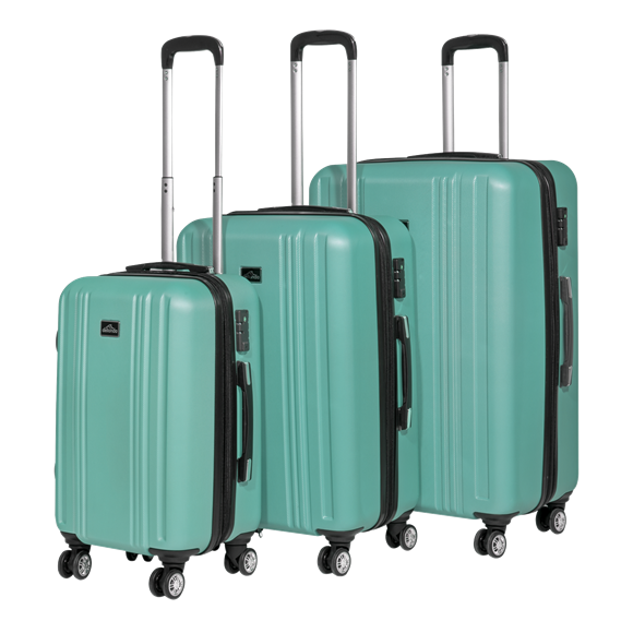 Sealey | Dellonda Lightweight ABS Luggage Set with TSA Lock - Teal - DL126