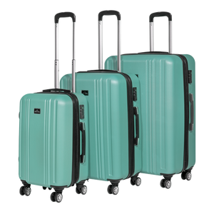 Sealey | Dellonda Lightweight ABS Luggage Set with TSA Lock - Teal - DL126