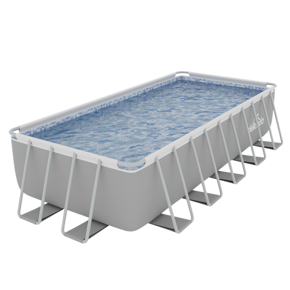 Sealey | Dellonda Deluxe Steel Frame Rectangular Swimming Pool with Step Ladder & Filter Pump 21ft - DL150