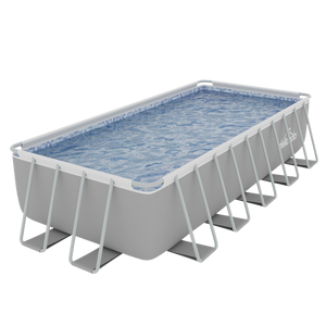 Sealey | Dellonda Deluxe Steel Frame Rectangular Swimming Pool with Step Ladder & Filter Pump 21ft - DL150