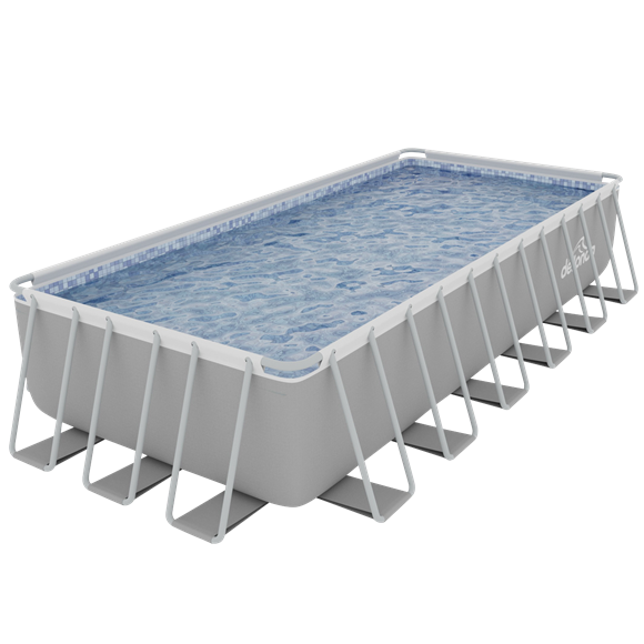 Sealey | Dellonda Deluxe Steel Frame Rectangular Swimming Pool with Step Ladder & Filter Pump 25ft - DL151