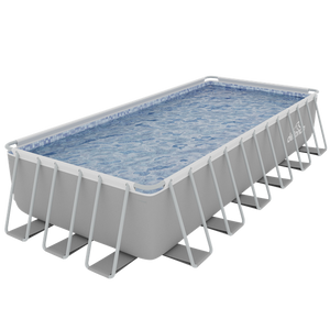 Sealey | Dellonda Deluxe Steel Frame Rectangular Swimming Pool with Step Ladder & Filter Pump 25ft - DL151