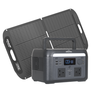 Dellonda Portable Power Station 600W & ETFE Foldable Solar Panel 110W - SE-DL179