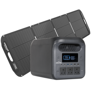 Dellonda Portable Power Station 1800W & ETFE Foldable Solar Panel 220W - SE-DL180