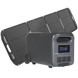 Dellonda Portable Power Station 3000W & ETFE Foldable Solar Panel 220W - SE-DL181
