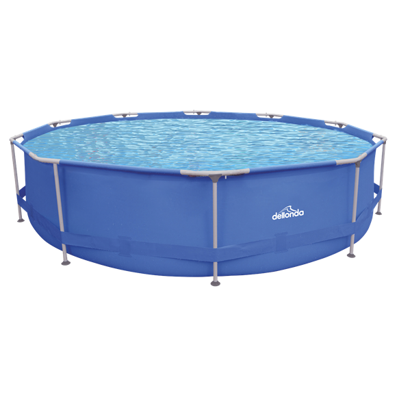 Sealey | Dellonda Steel Frame Round Swimming Pool & Filter Pump 12ft - Blue - DL20