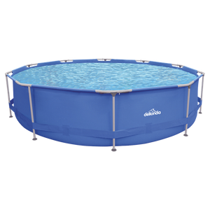 Sealey | Dellonda Steel Frame Round Swimming Pool & Filter Pump 12ft - Blue - DL20