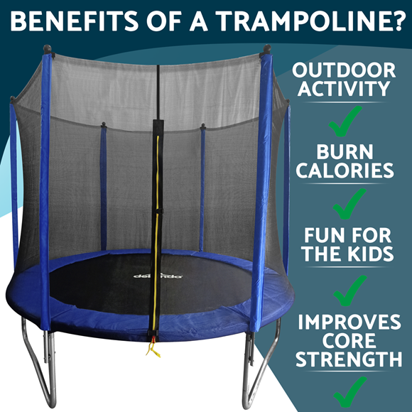 Sealey | Dellonda Heavy-Duty Outdoor Trampoline with Safety Enclosure Net 8ft - DL67