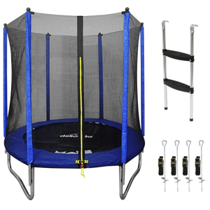 Sealey | Dellonda Heavy-Duty Outdoor Trampoline with Safety Enclosure Net, Anchors & Ladder 6ft - DL92