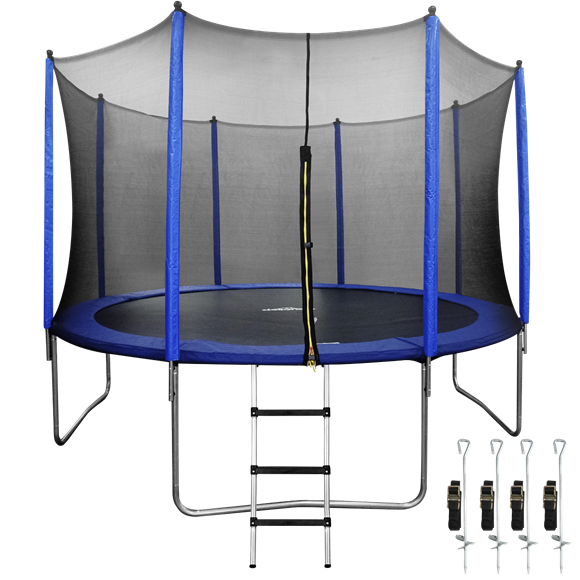 Sealey | Dellonda Heavy-Duty Outdoor Trampoline with Safety Enclosure Net, Anchors & Ladder 12ft - DL95