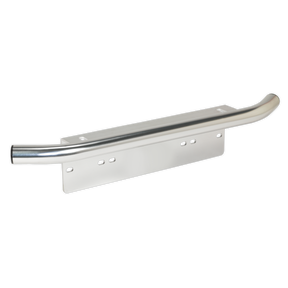 The Sealey Universal Light Mounting Bracket Including Bar - Numberplate Fitting (Model DLB02) features a cylindrical bar design with multiple mounting holes, ensuring seamless integration with driving lamps.