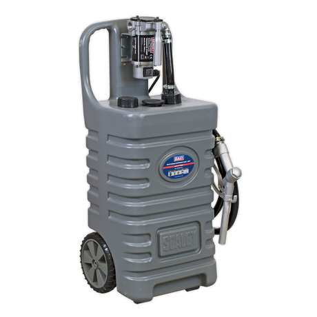 Mobile Dispensing Tank 55L with Diesel Pump - Grey - DT55GCOMBO1 - Farming Parts