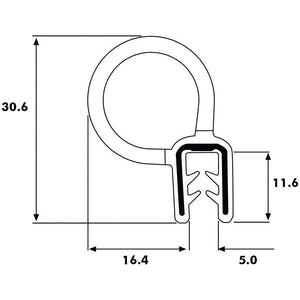 *SPECIAL PRICE* - Door Rubber | Sparex Part No.S.101091