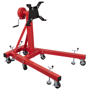 Sealey | Folding 360º Rotating Engine Stand with Geared Handle Drive 680kg Capacity - ES680D