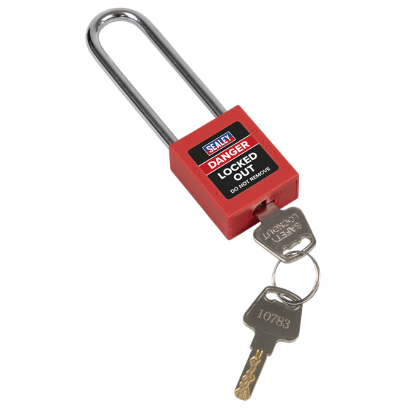 Sealey | Safety Lockout Padlock - Long Shackle - EV12