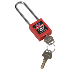 Sealey | Safety Lockout Padlock - Long Shackle - EV12