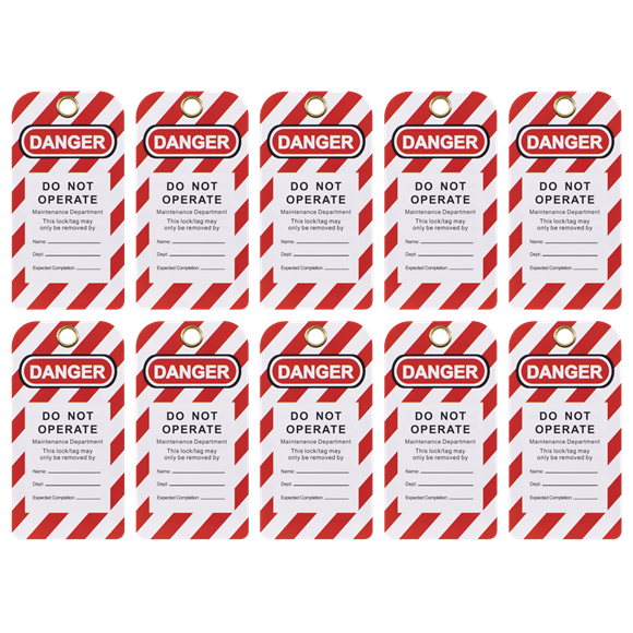 Lockout Safety Tag 10pc - SE-EV17