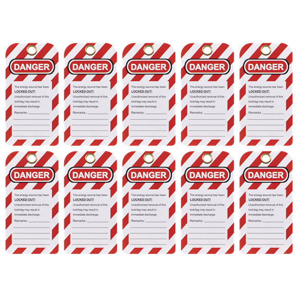 Lockout Safety Tag 10pc - SE-EV17