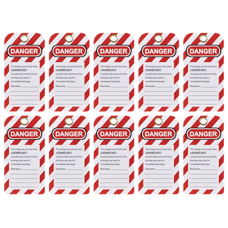 Lockout Safety Tag 10pc - SE-EV17