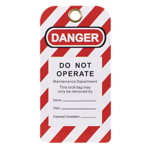 Lockout Safety Tag 10pc - SE-EV17