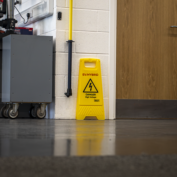 Sealey EV/Hybrid Floor Warning Signs Pack of 2 SE EV19
