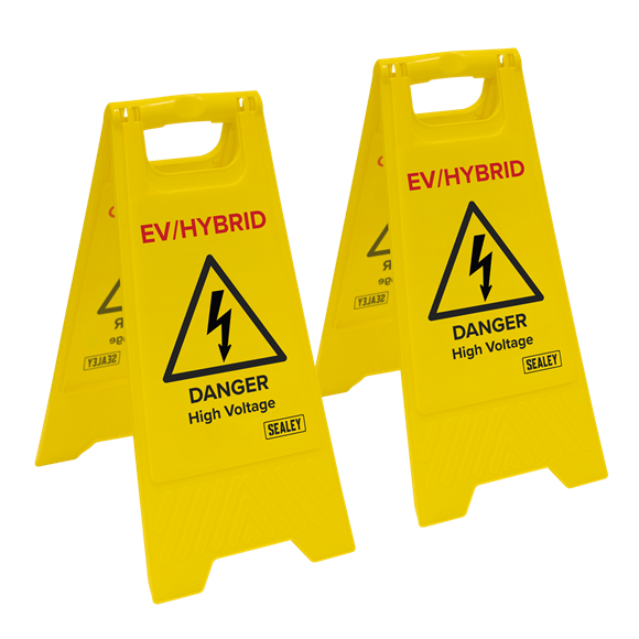 EV/Hybrid Floor Warning Signs - Pack of 2 - SE-EV19