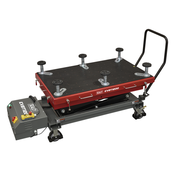 High Lift EV Battery Lift/Hydraulic Platform Truck 1200kg Capacity - SE-EVBT1200