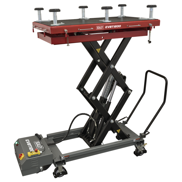 High Lift EV Battery Lift/Hydraulic Platform Truck 1200kg Capacity - SE-EVBT1200